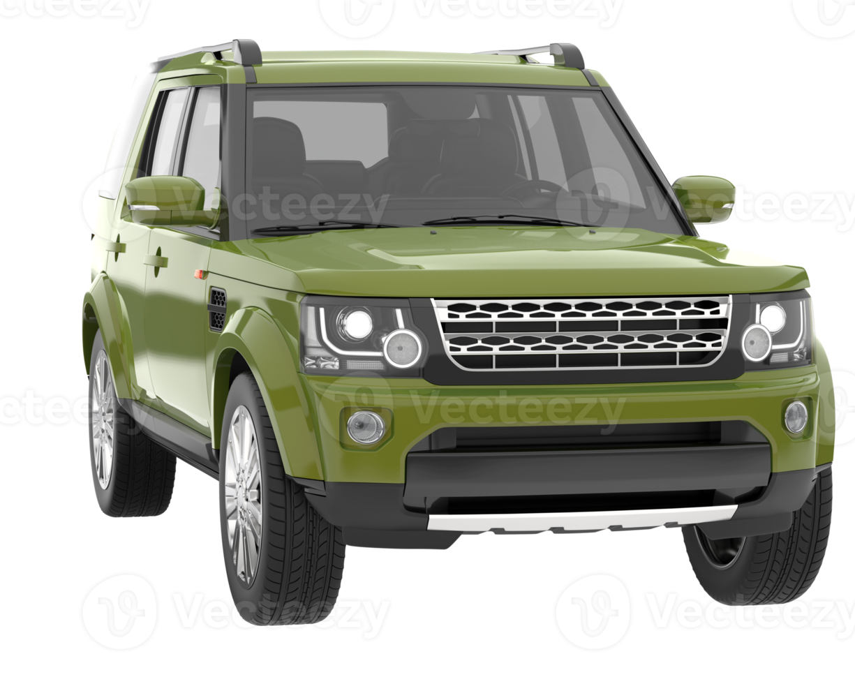 Realistic SUV isolated on transparent background. 3d rendering - illustration png