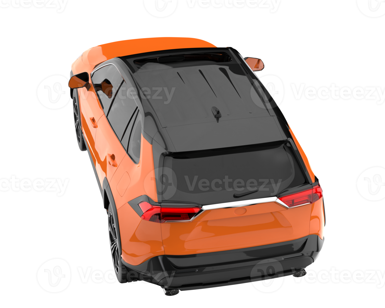 Realistic SUV isolated on transparent background. 3d rendering - illustration png