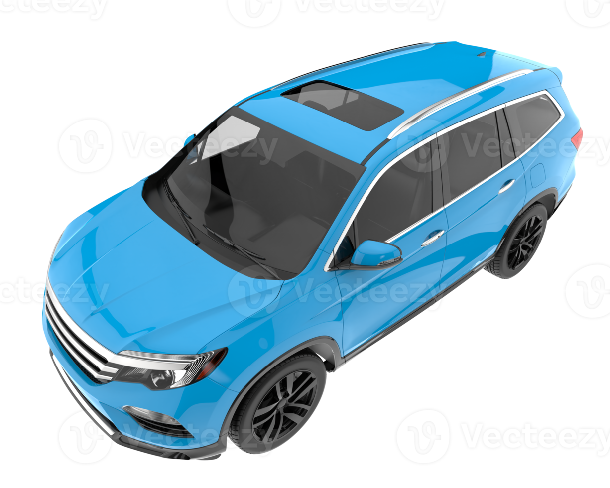 Realistic SUV isolated on transparent background. 3d rendering - illustration png