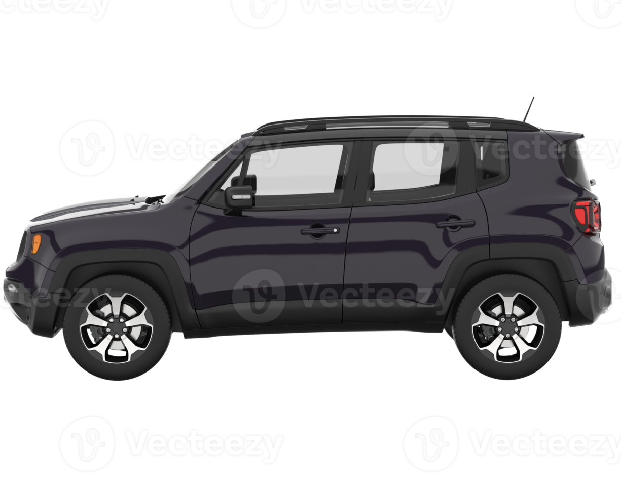 Realistic SUV isolated on transparent background. 3d rendering - illustration png