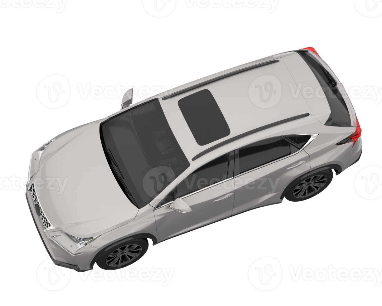 suv realista aislado sobre fondo transparente. Representación 3d - ilustración png