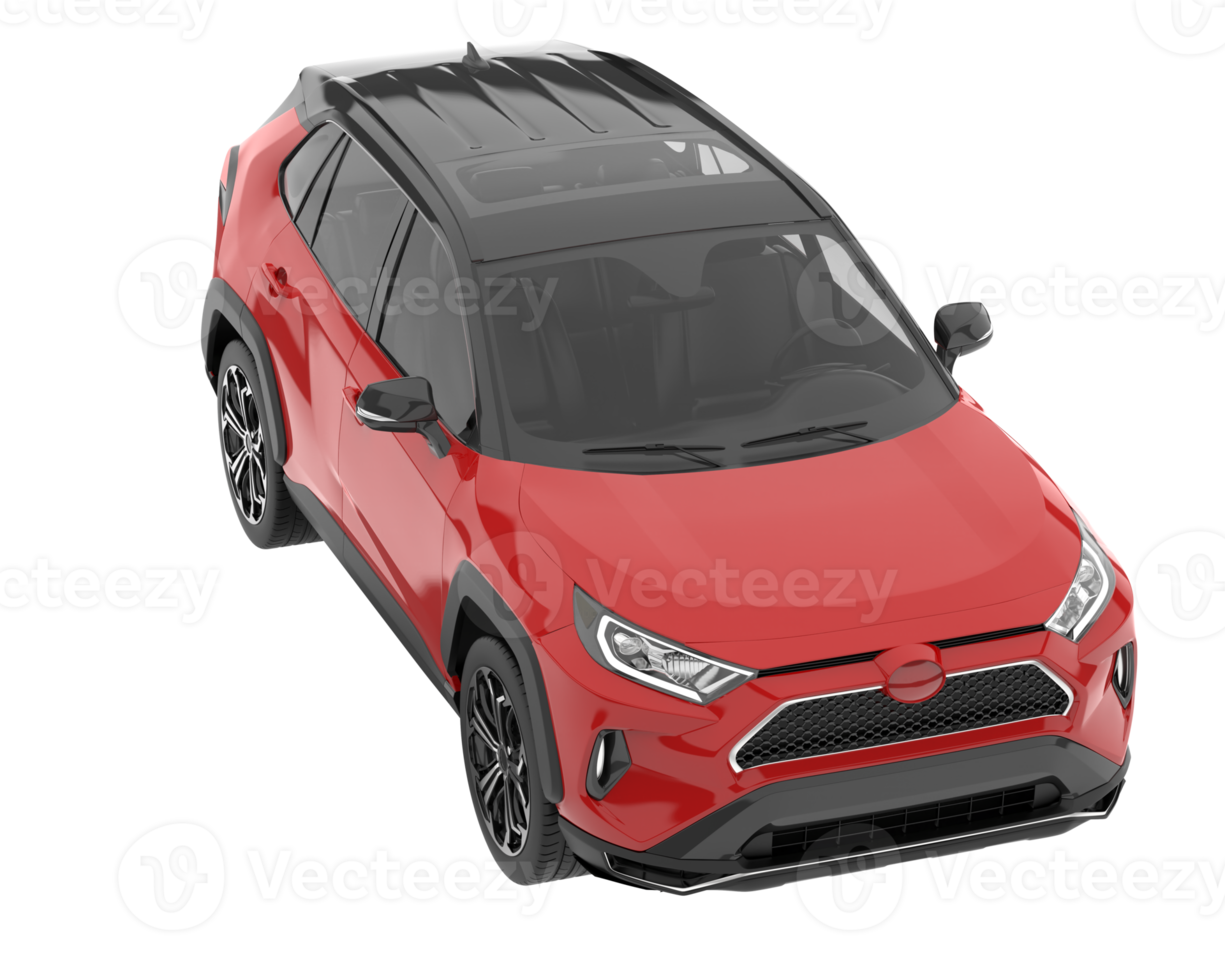 Sport car isolated on transparent background. 3d rendering - illustration png