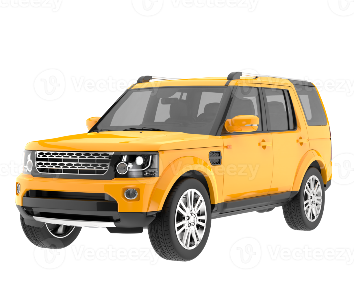 Realistic SUV isolated on transparent background. 3d rendering - illustration png