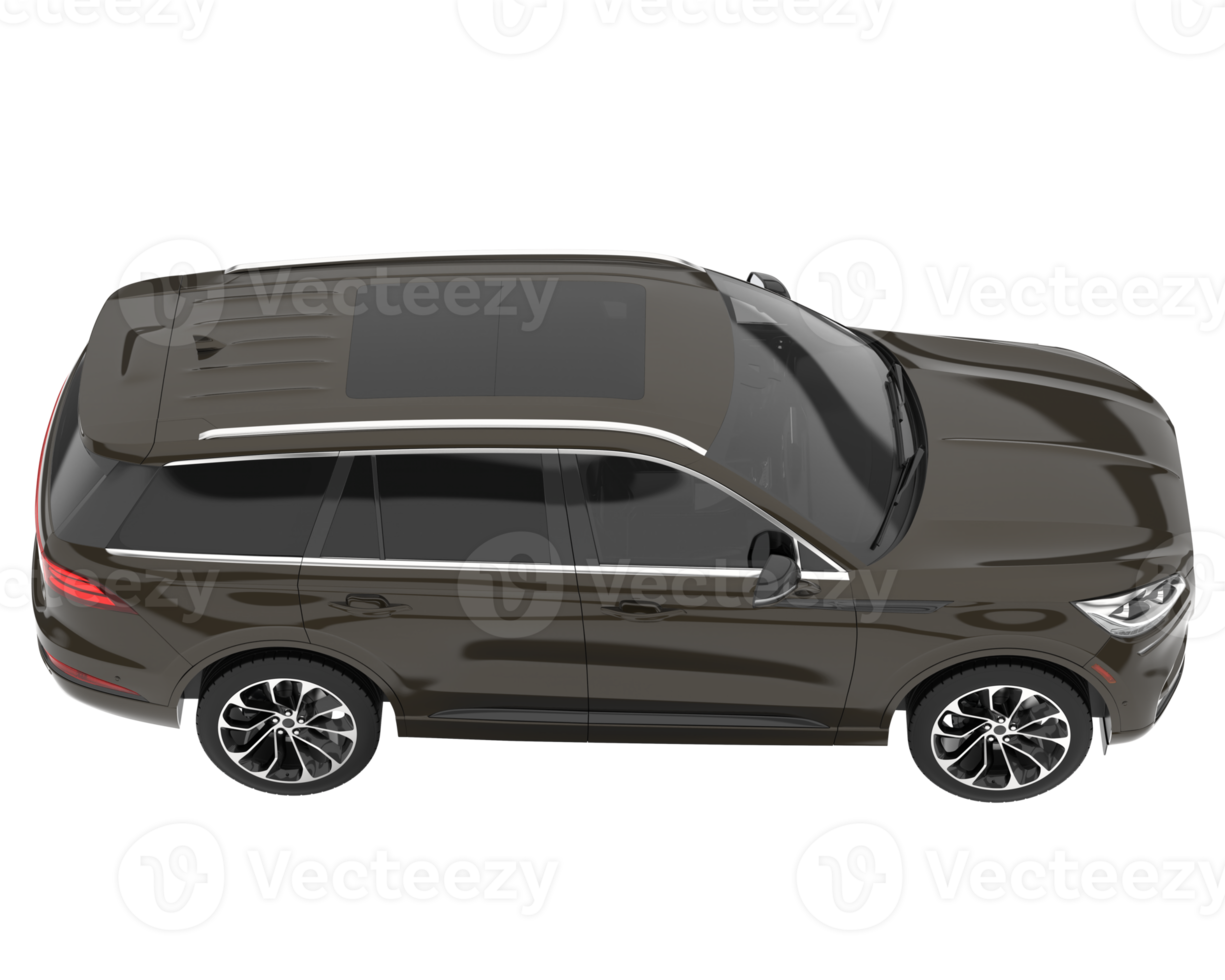 Realistic SUV isolated on transparent background. 3d rendering - illustration png