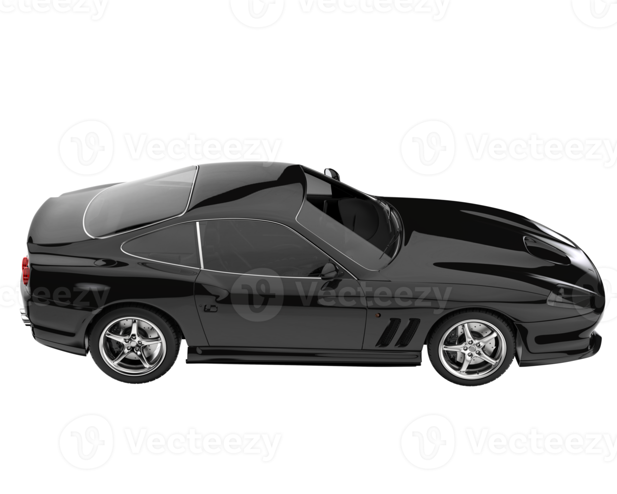 Sport car isolated on transparent background. 3d rendering - illustration png