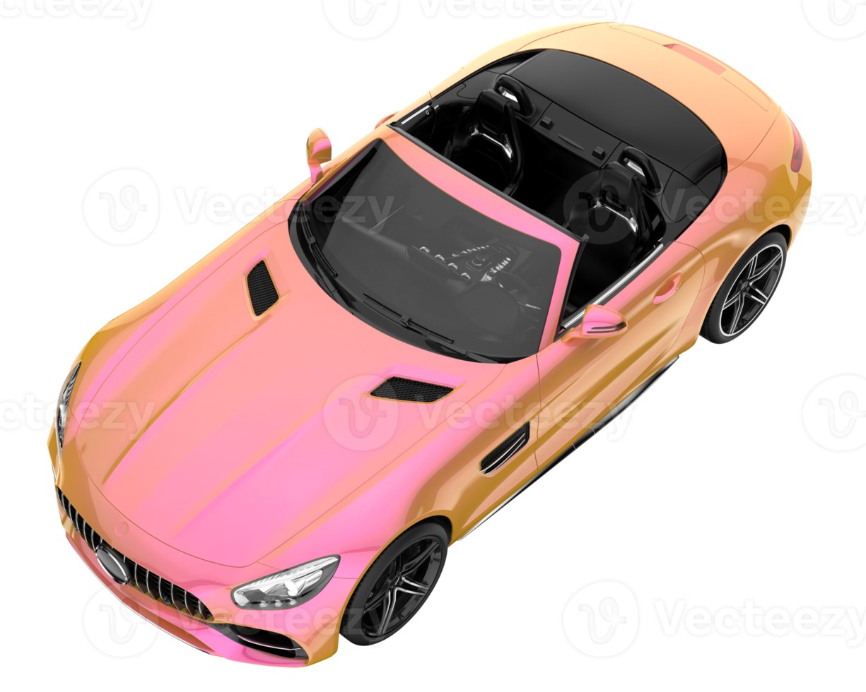 Sport car isolated on transparent background. 3d rendering - illustration png