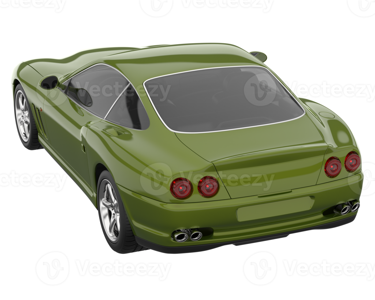 Sport car isolated on transparent background. 3d rendering - illustration png