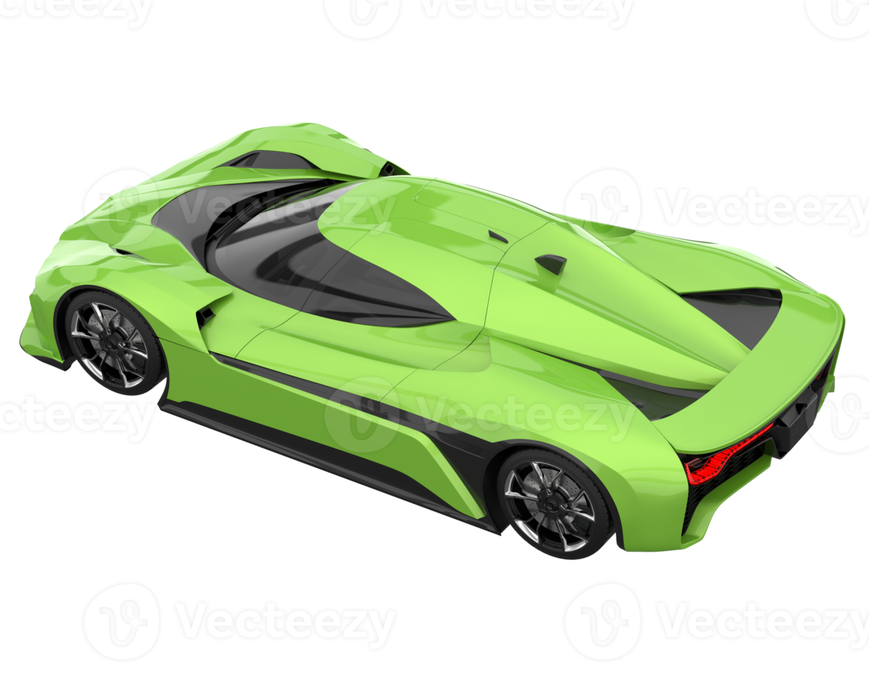 Sport car isolated on transparent background. 3d rendering - illustration png