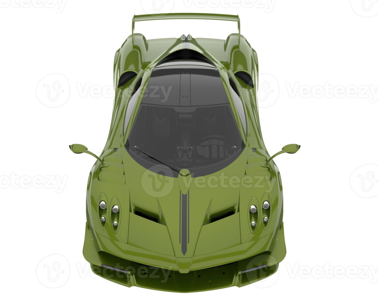 Sport car isolated on transparent background. 3d rendering - illustration png
