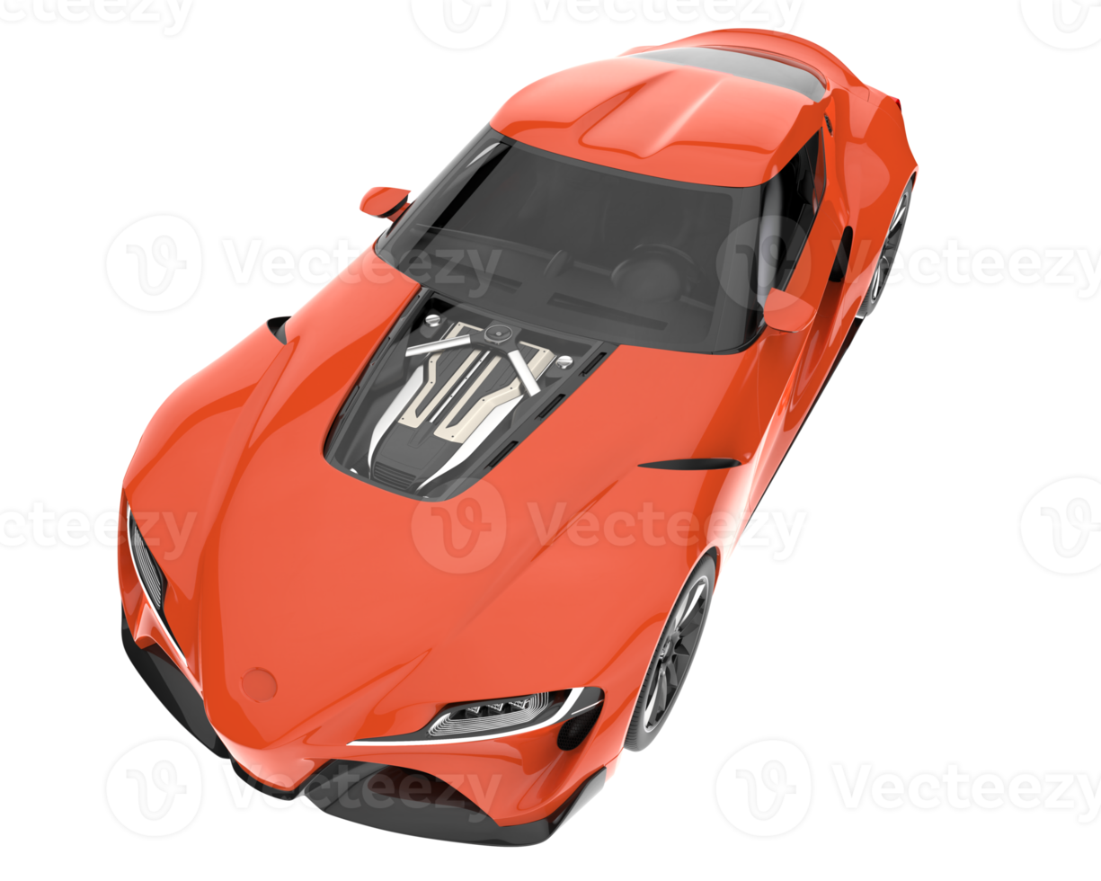 Sport car isolated on transparent background. 3d rendering - illustration png