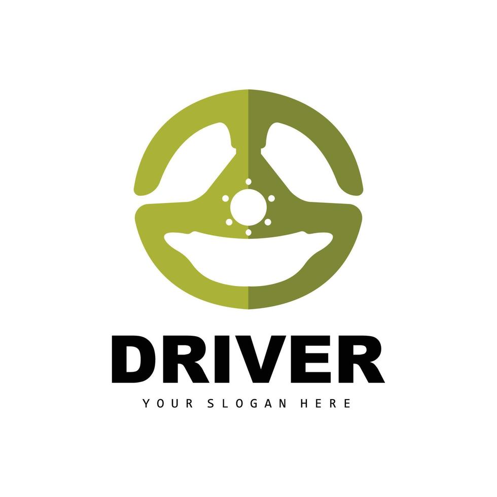 Car Steering Logo, Driver Vector, Transport Vehicle Design, Repair, Maintenance, Car Garage vector