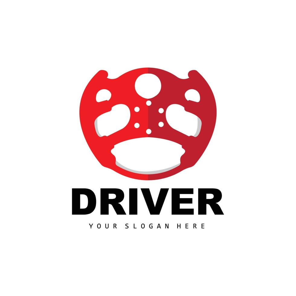 Car Steering Logo, Driver Vector, Transport Vehicle Design, Repair, Maintenance, Car Garage vector