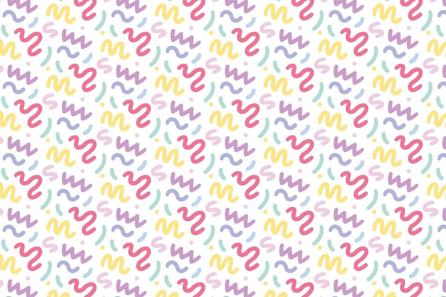 VECTOR ABSTRACT HAND DRAWN LINE PATTERN