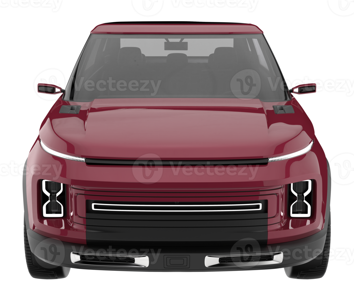 Realistic SUV isolated on transparent background. 3d rendering - illustration png