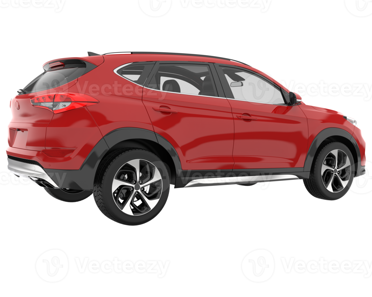 Realistic SUV isolated on transparent background. 3d rendering - illustration png