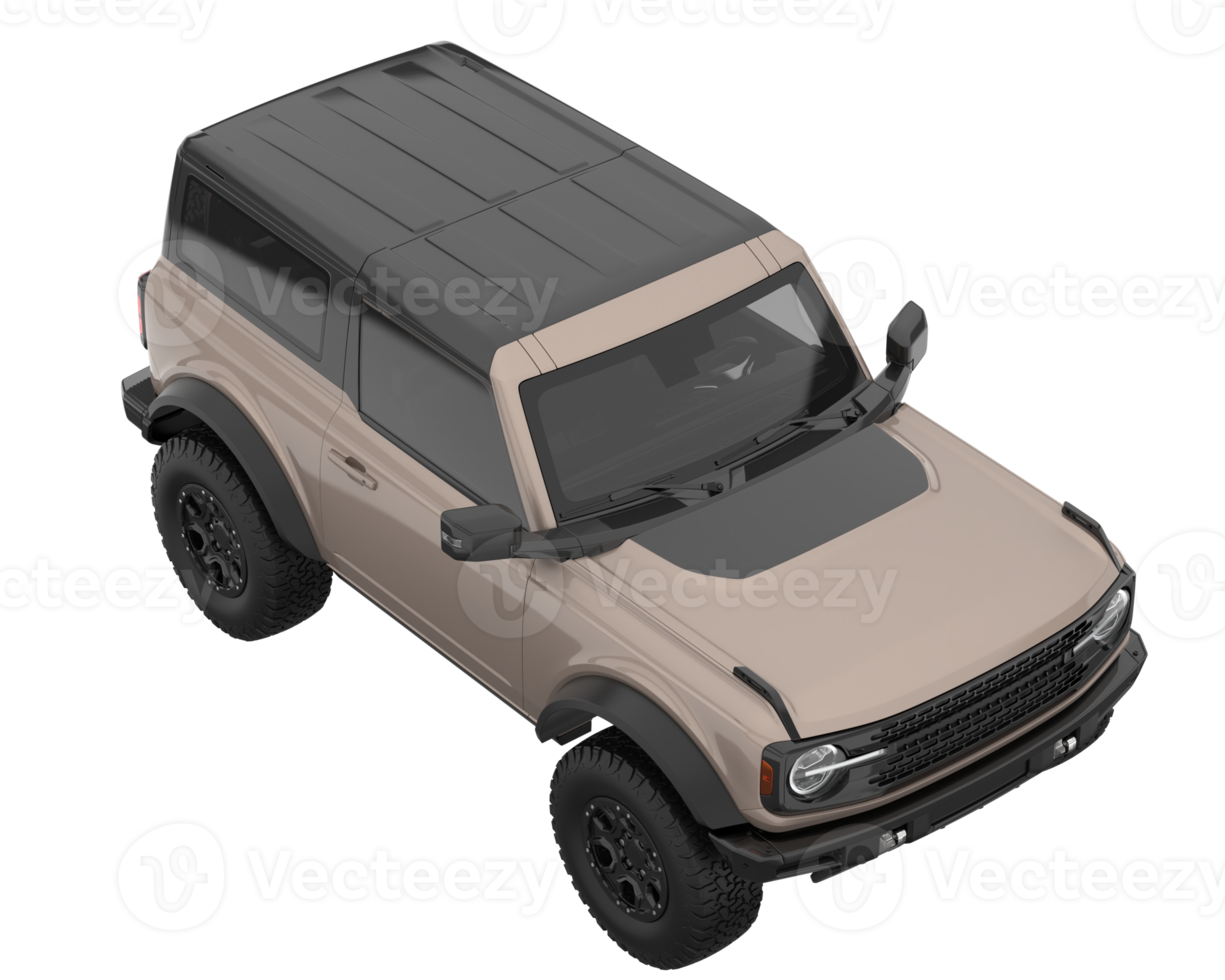 Realistic SUV isolated on transparent background. 3d rendering - illustration png