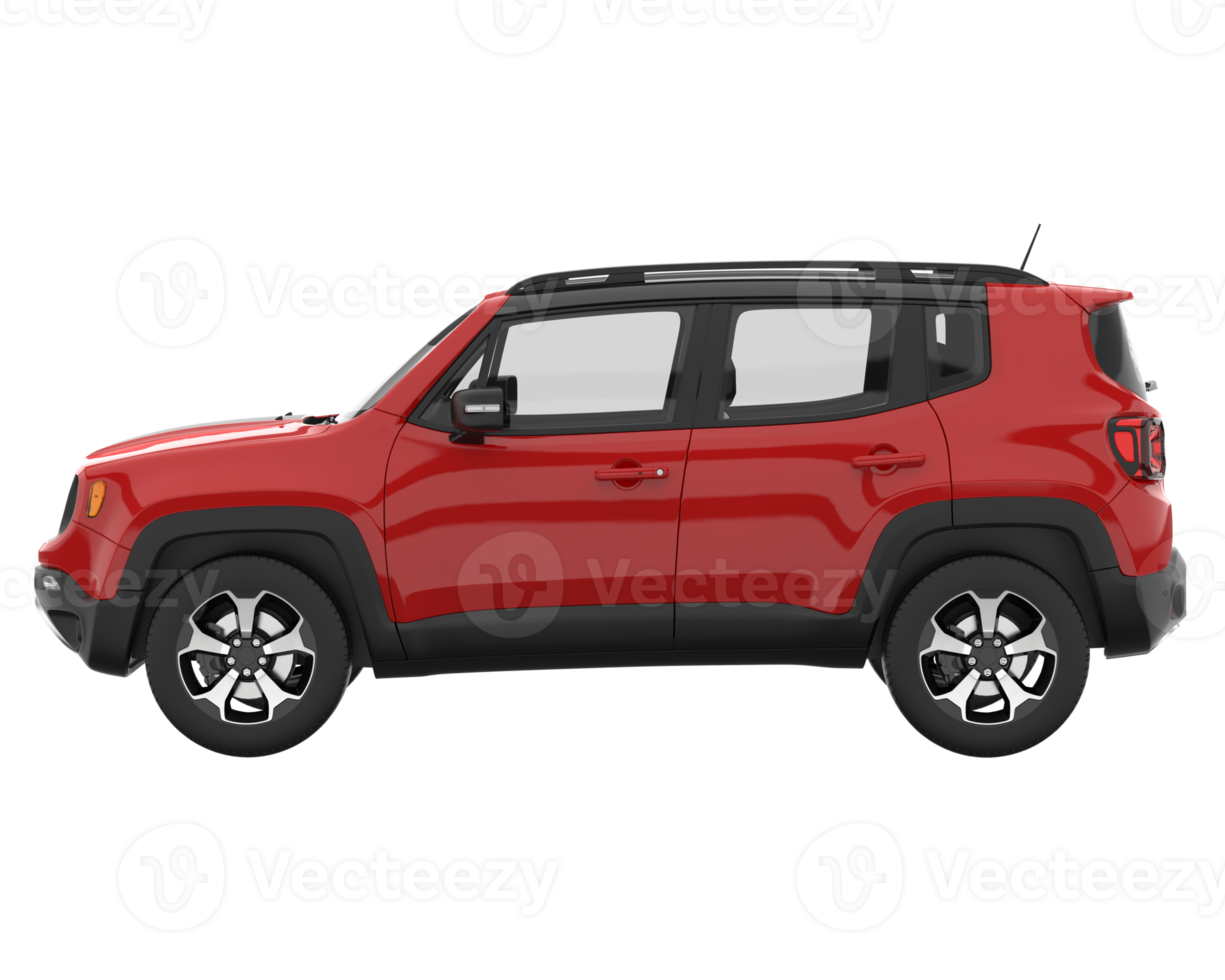 Realistic SUV isolated on transparent background. 3d rendering - illustration png