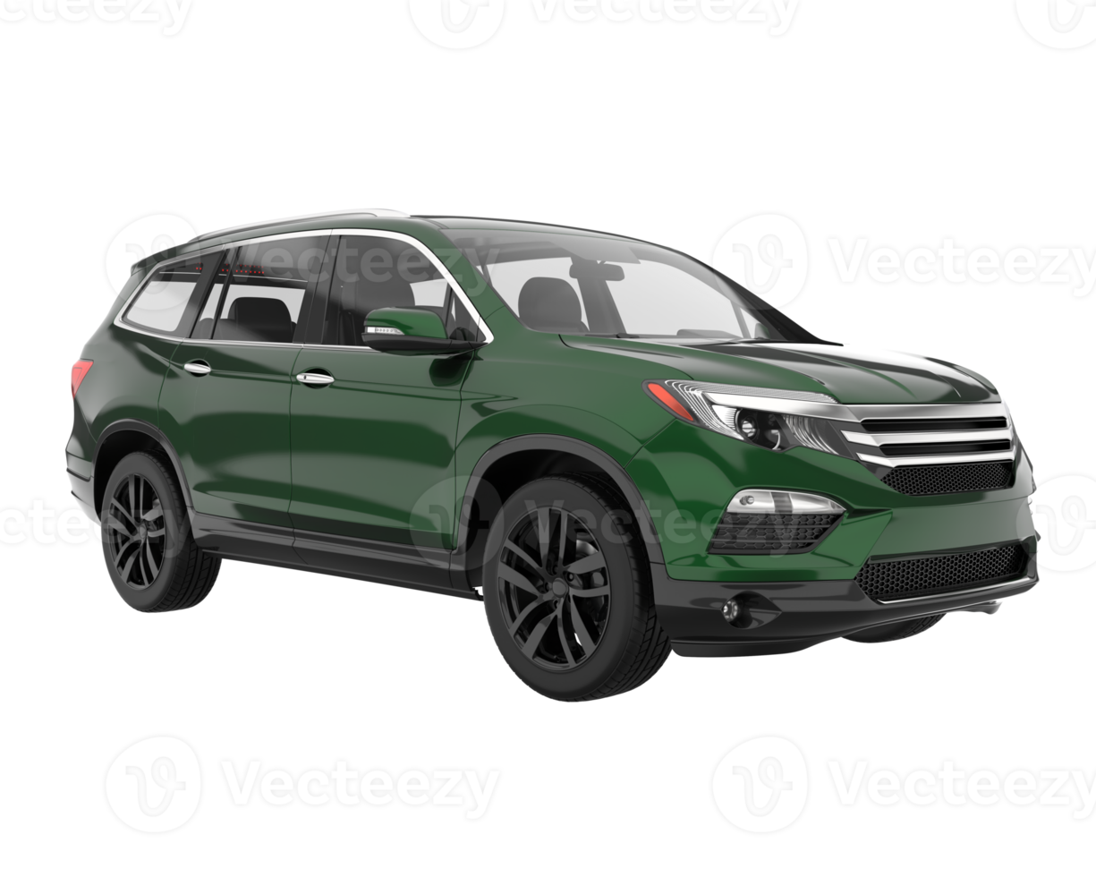 Realistic SUV isolated on transparent background. 3d rendering - illustration png