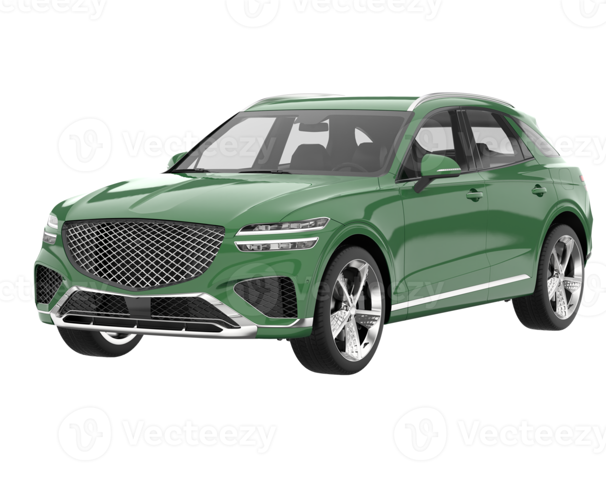 Realistic SUV isolated on transparent background. 3d rendering - illustration png