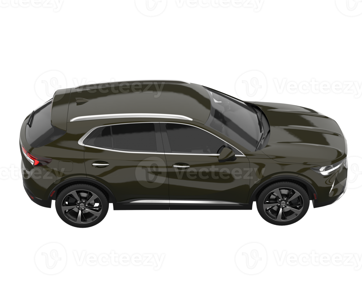 Realistic SUV isolated on transparent background. 3d rendering - illustration png