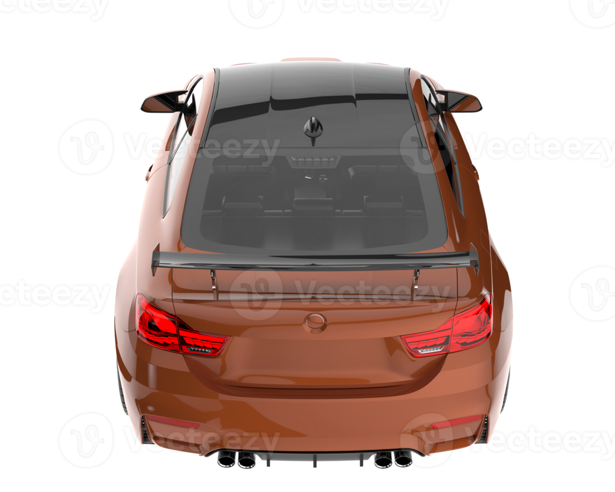 Sport car isolated on transparent background. 3d rendering - illustration png