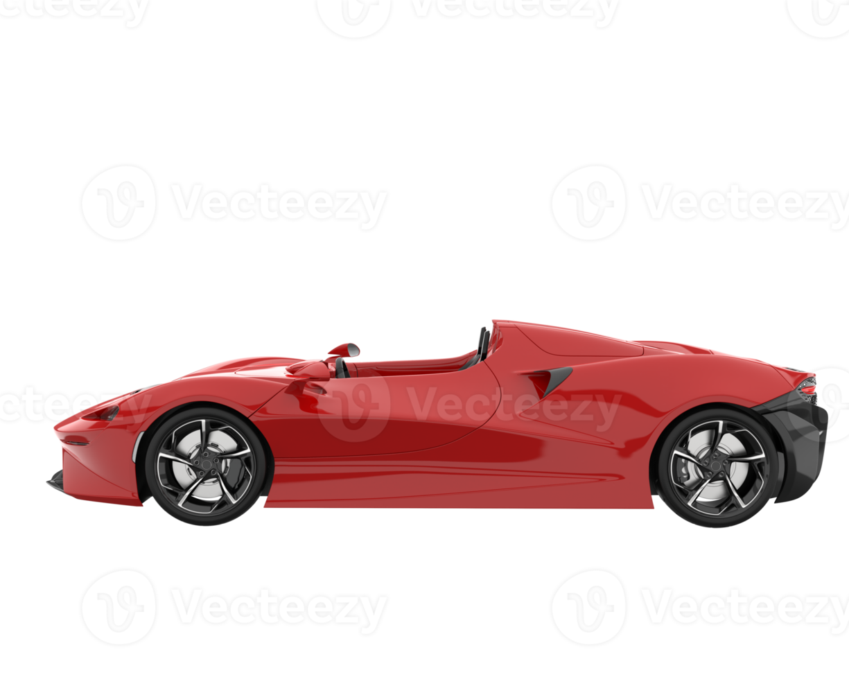 Sport car isolated on transparent background. 3d rendering - illustration png