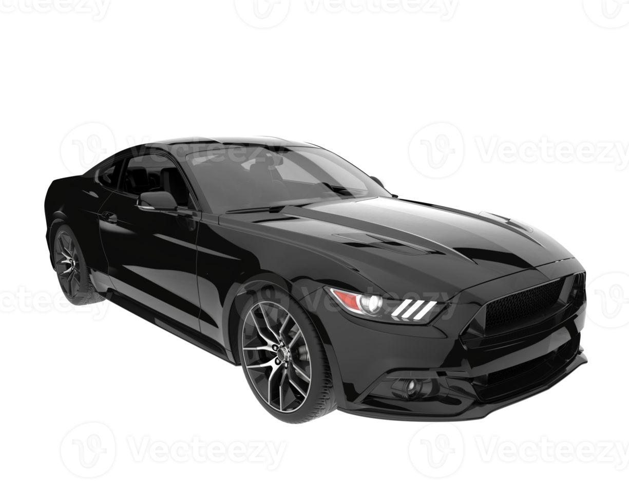 Sport car isolated on transparent background. 3d rendering - illustration png