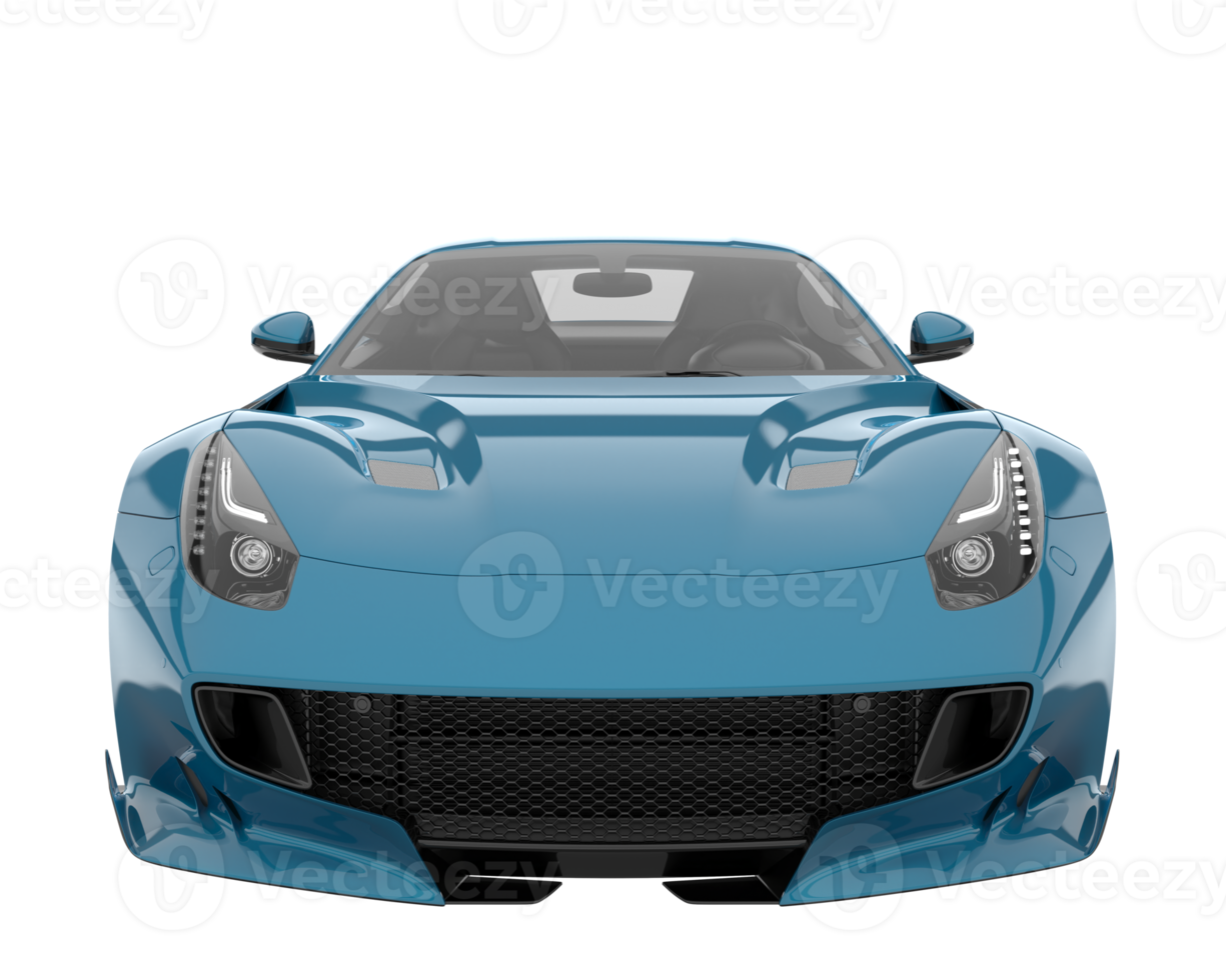 Sport car isolated on transparent background. 3d rendering - illustration png