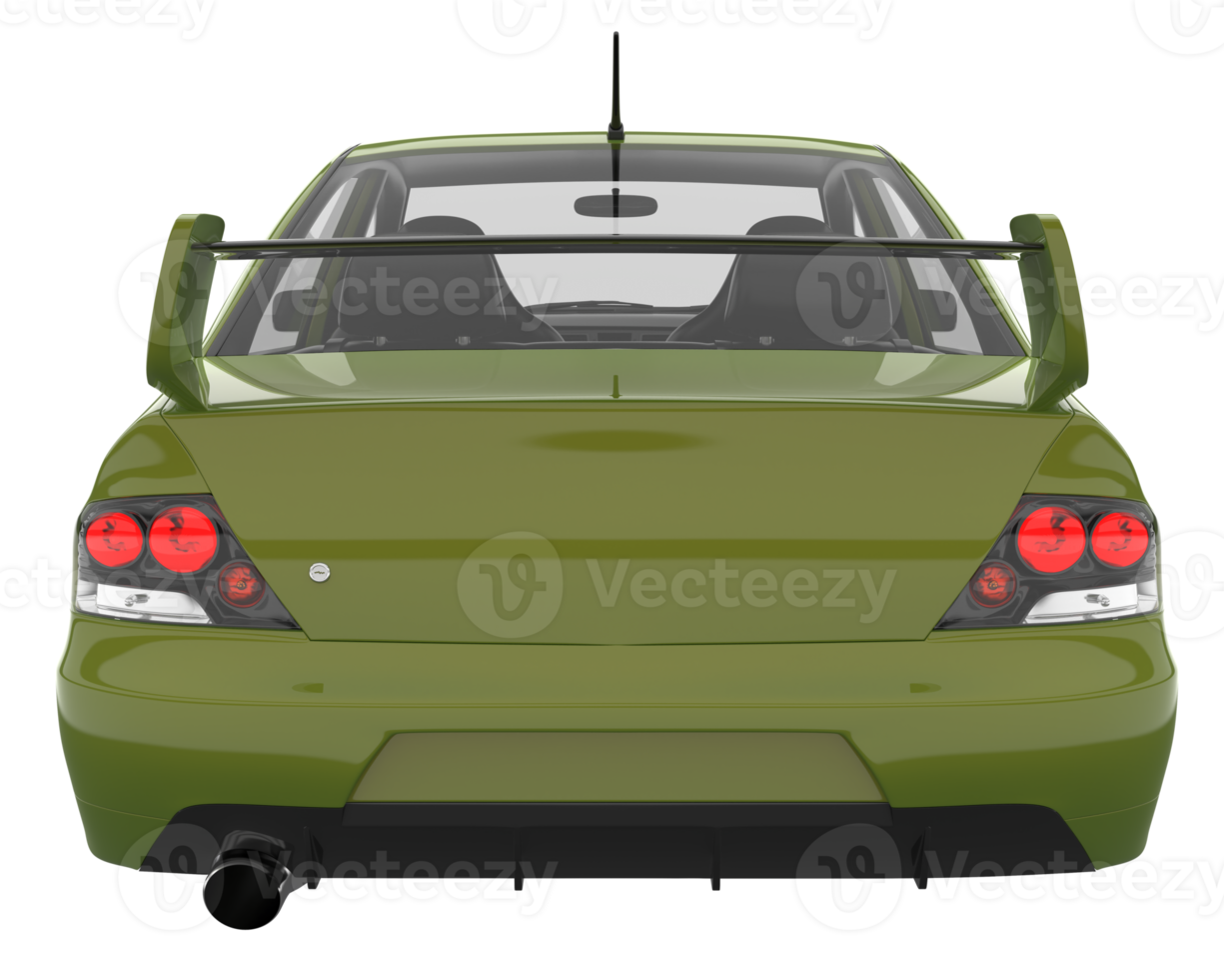 Sport car isolated on transparent background. 3d rendering - illustration png