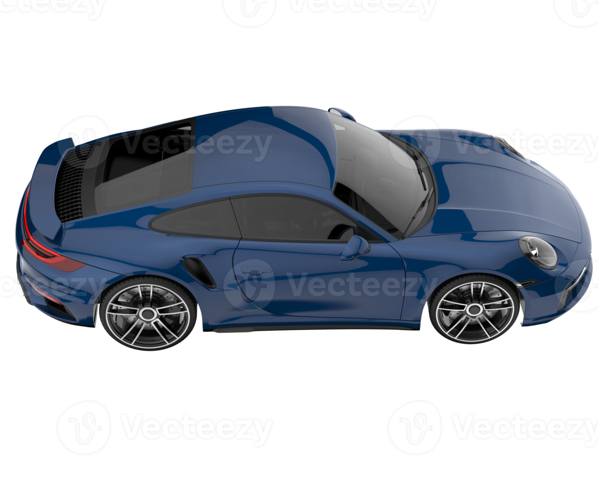 Sport car isolated on transparent background. 3d rendering - illustration png