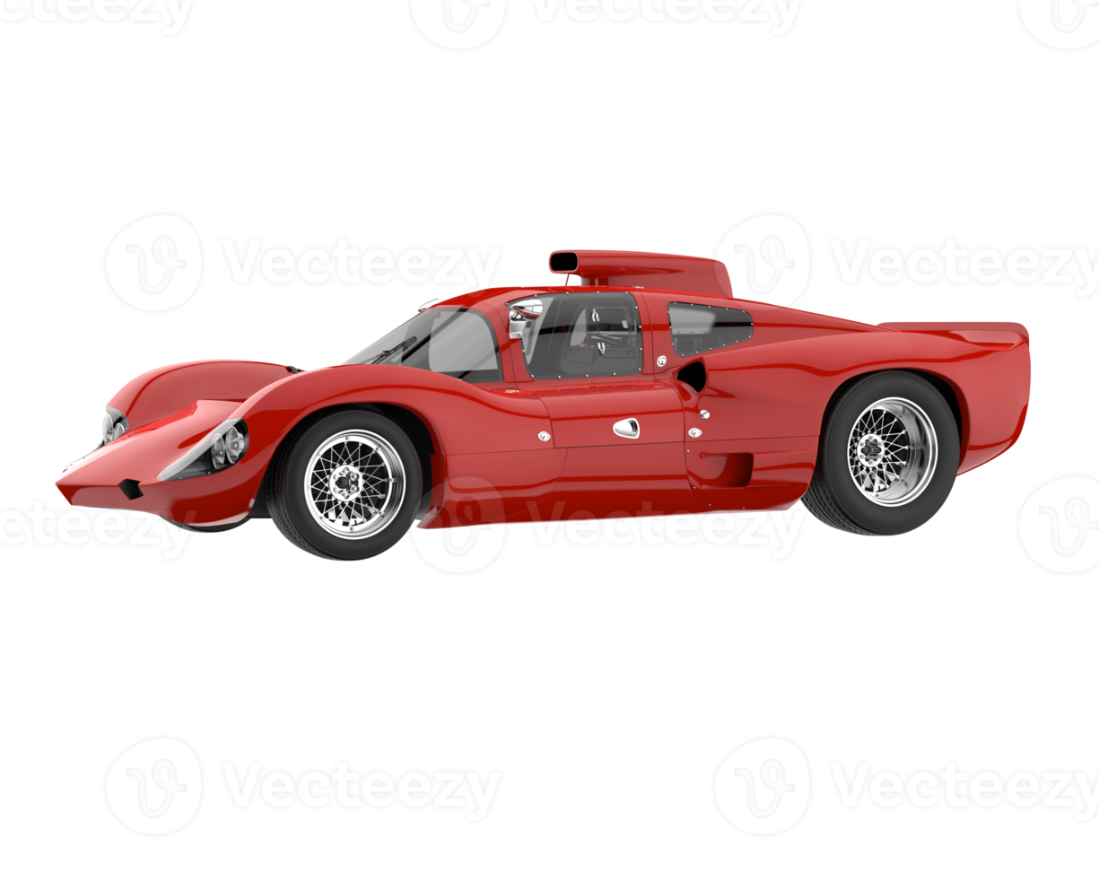 Sport car isolated on transparent background. 3d rendering - illustration png