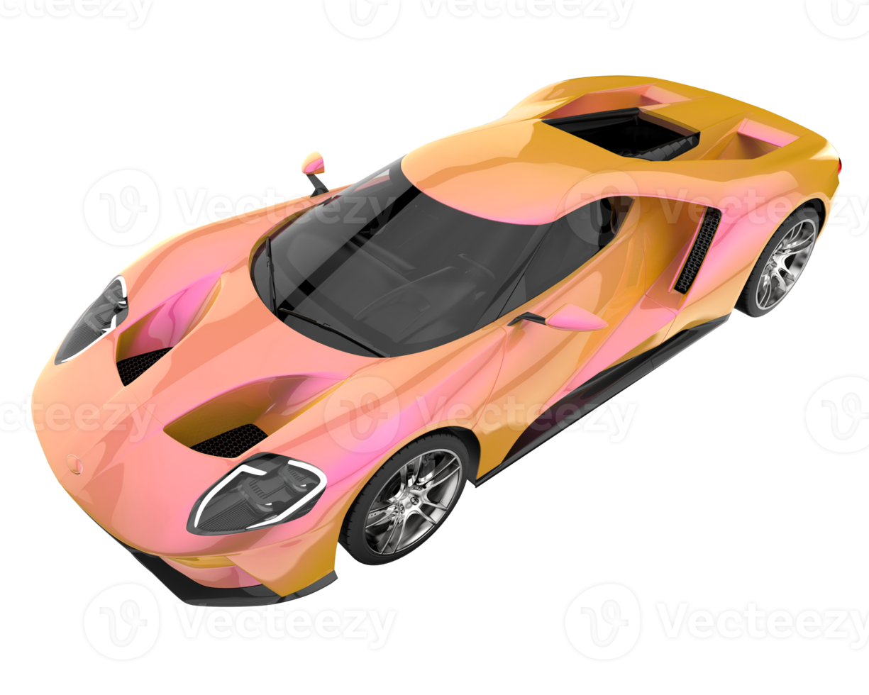 Sport car isolated on transparent background. 3d rendering - illustration png