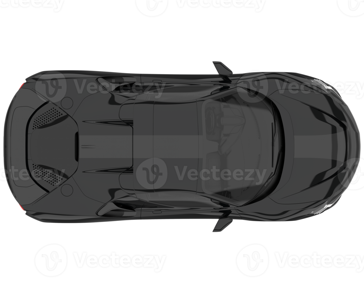 voiture de sport isolée sur fond transparent. rendu 3d - illustration png