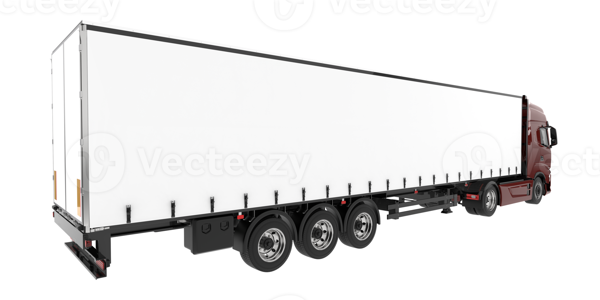 Truck isolated on transparent background. 3d rendering - illustration png