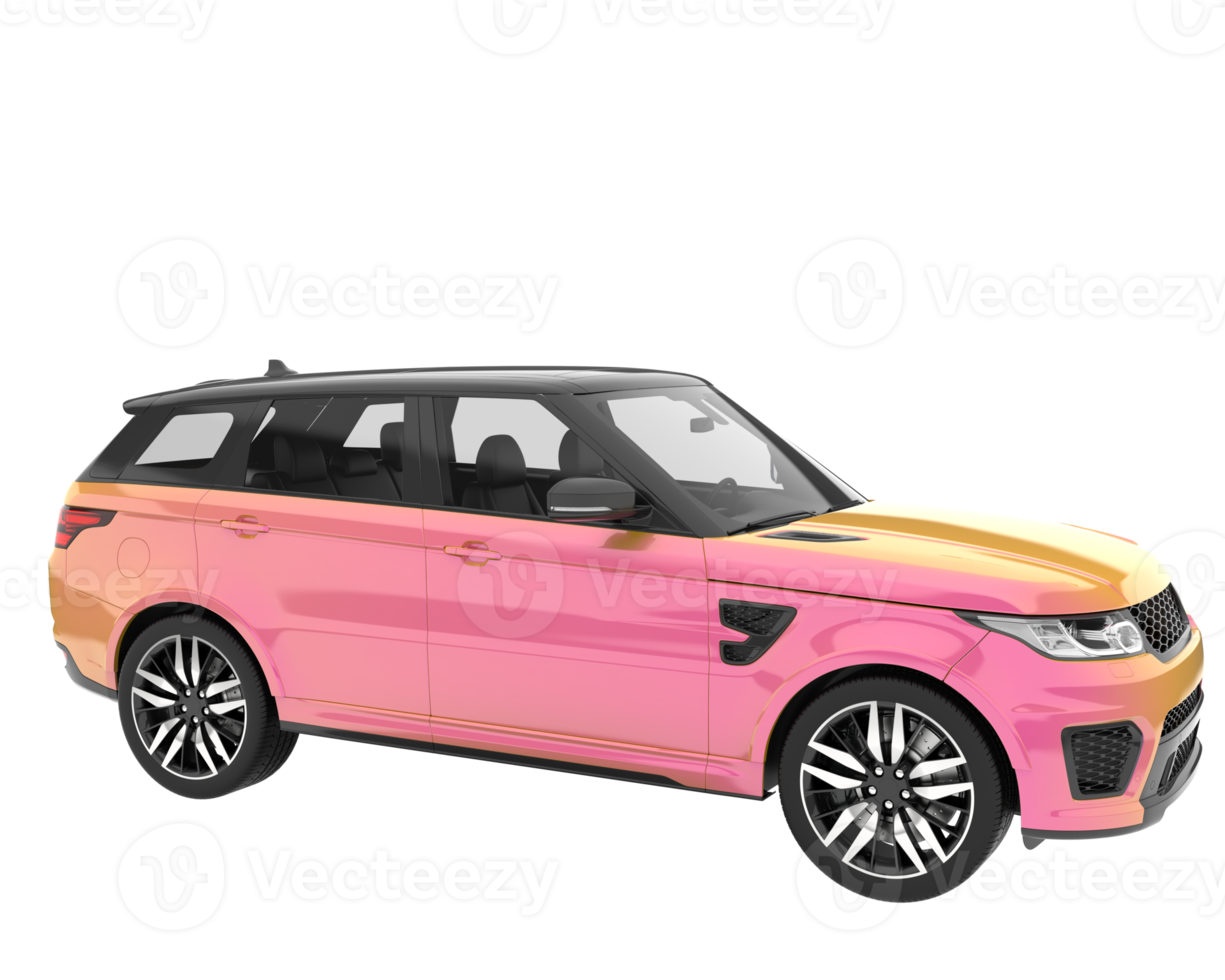 Realistic SUV isolated on transparent background. 3d rendering - illustration png