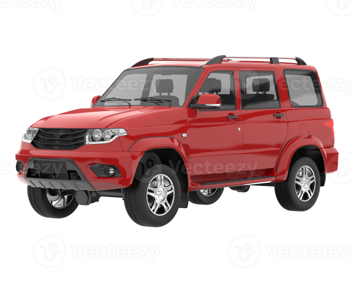 Realistic SUV isolated on transparent background. 3d rendering - illustration png