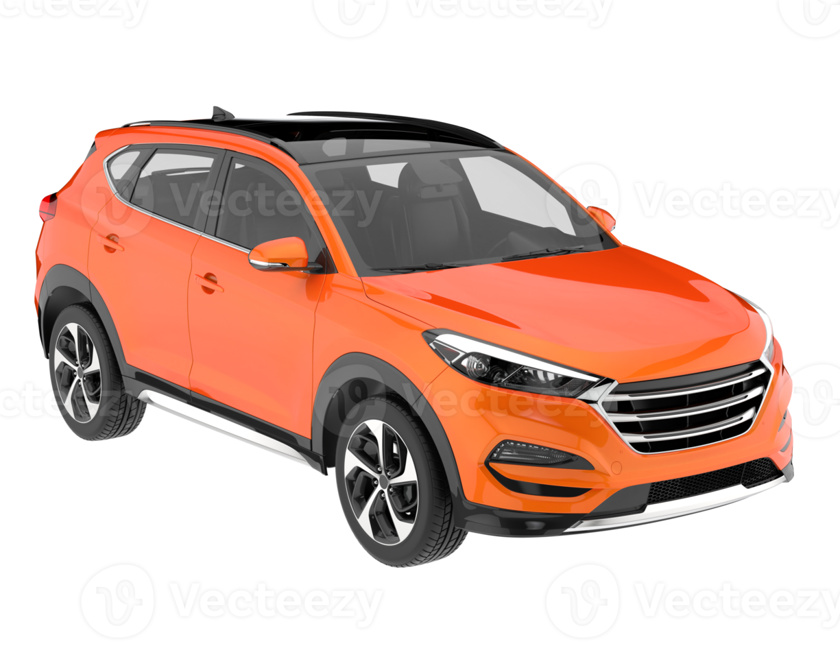Realistic SUV isolated on transparent background. 3d rendering - illustration png