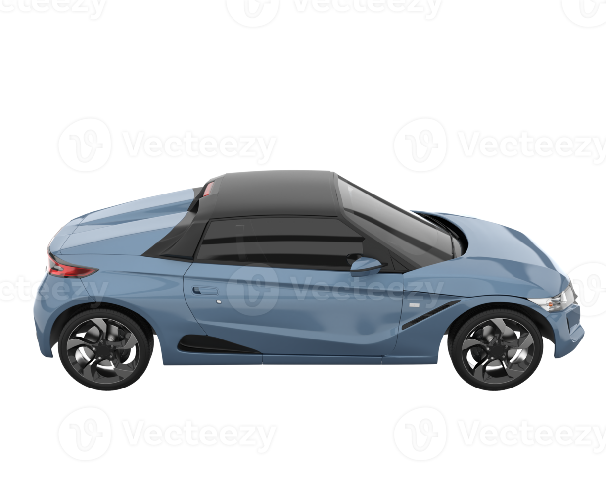 sport bil isolerat på transparent bakgrund. 3d tolkning - illustration png