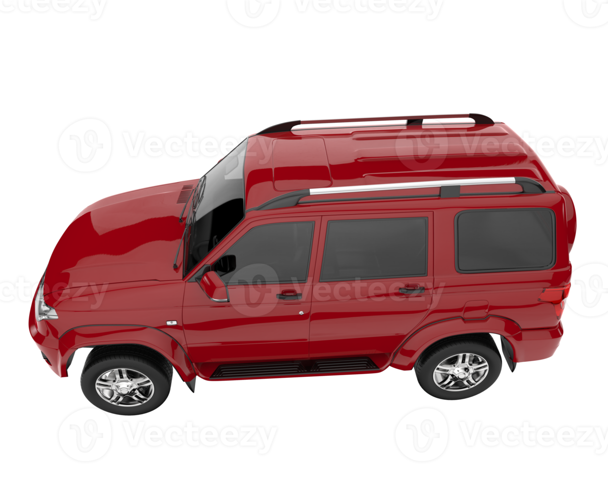 Realistic SUV isolated on transparent background. 3d rendering - illustration png