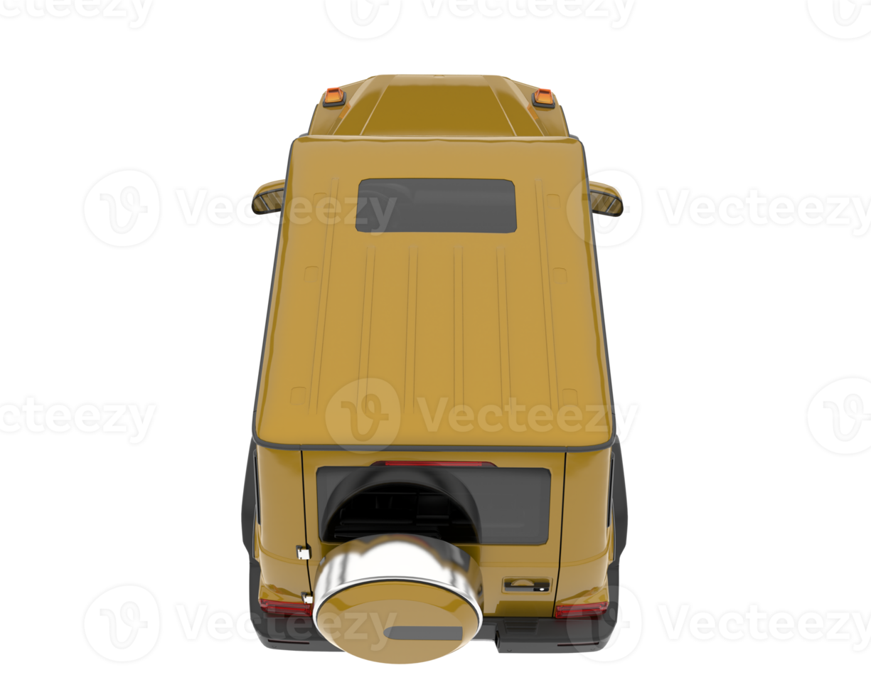 Realistic SUV isolated on transparent background. 3d rendering - illustration png
