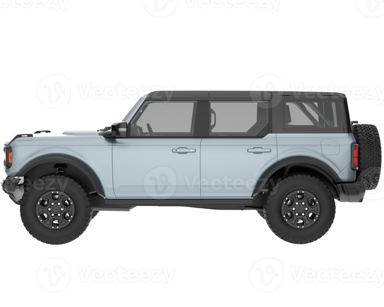 Realistic SUV isolated on transparent background. 3d rendering - illustration png