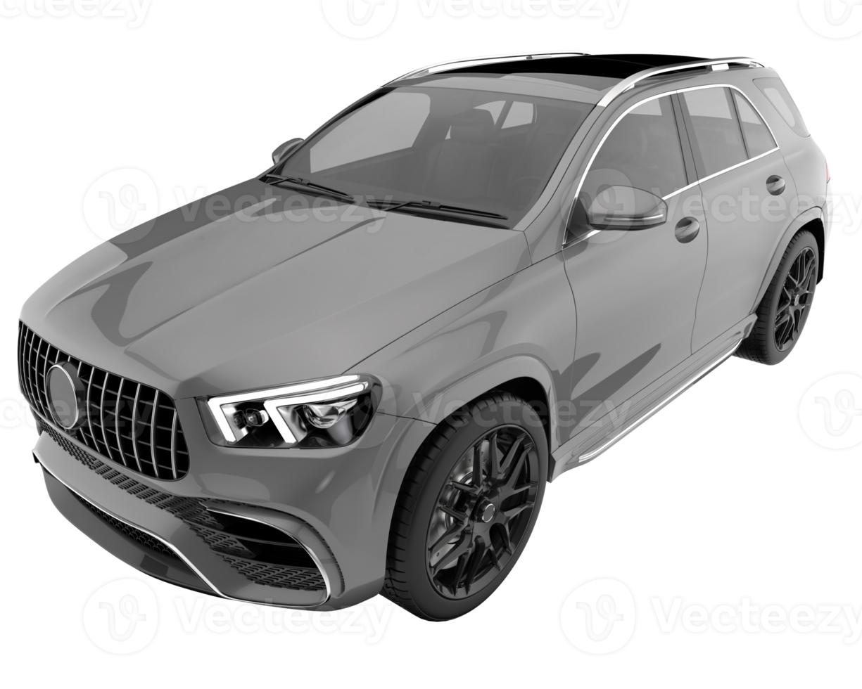 Realistic SUV isolated on transparent background. 3d rendering - illustration png