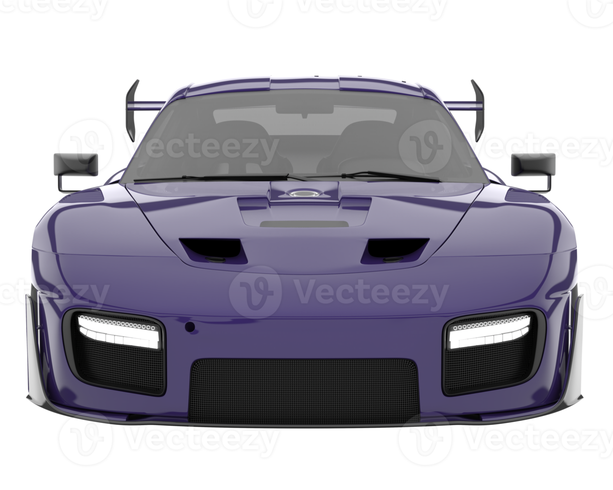 Sport car isolated on transparent background. 3d rendering - illustration png