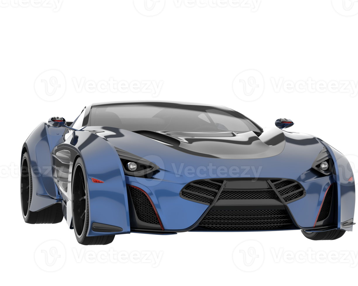 Sport car isolated on transparent background. 3d rendering - illustration png