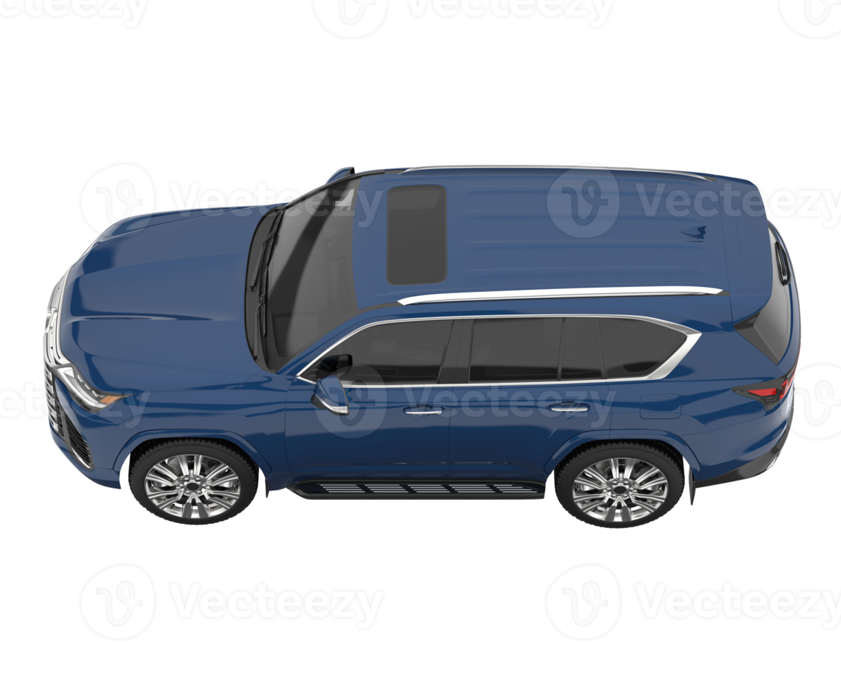 Realistic SUV isolated on transparent background. 3d rendering - illustration png