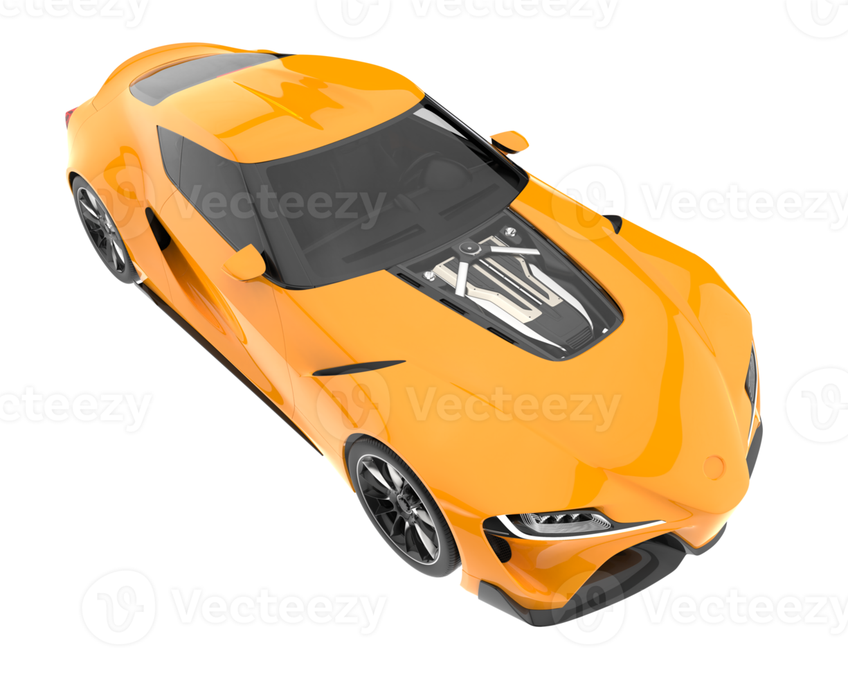 Sport car isolated on transparent background. 3d rendering - illustration png