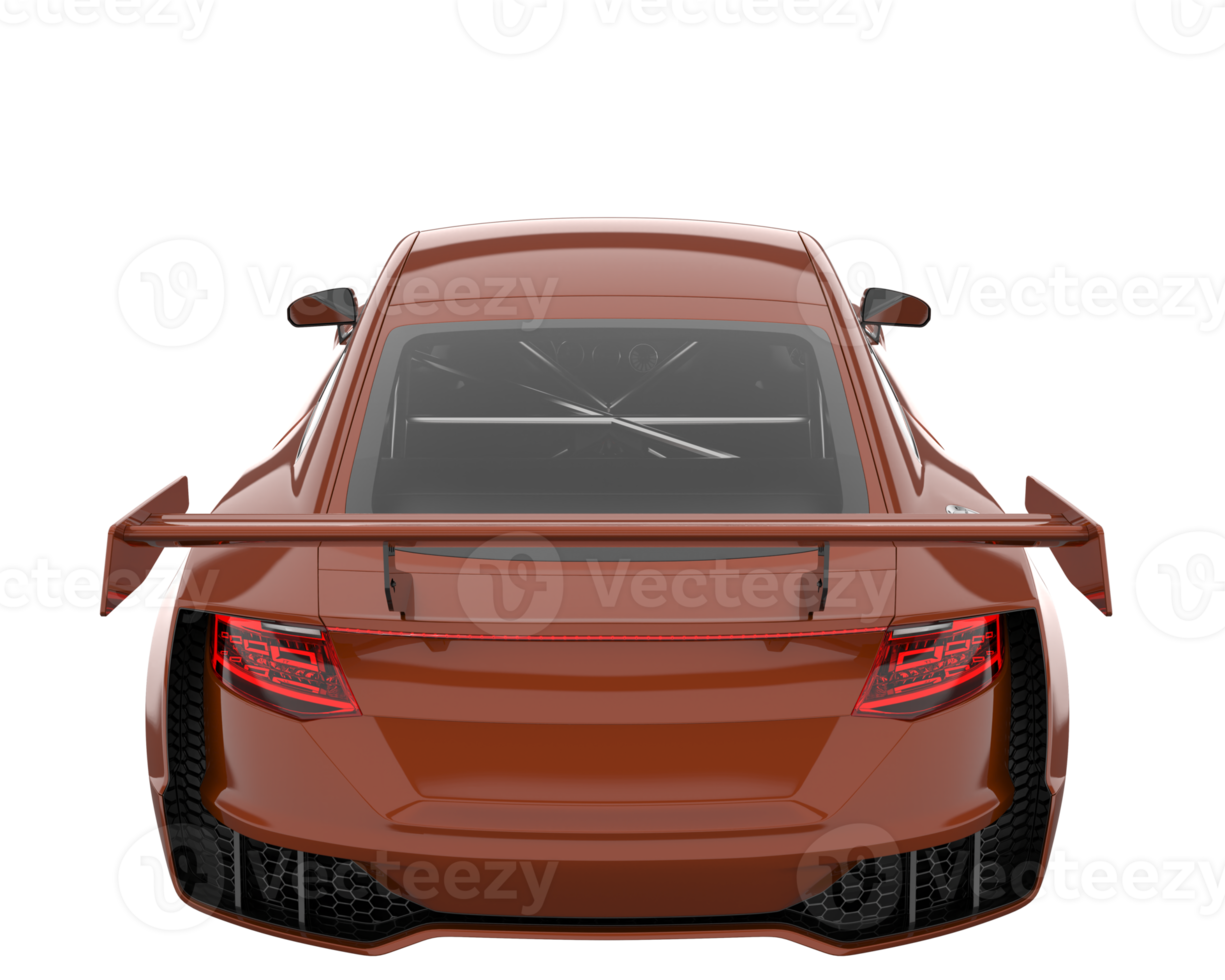 voiture de sport isolée sur fond transparent. rendu 3d - illustration png