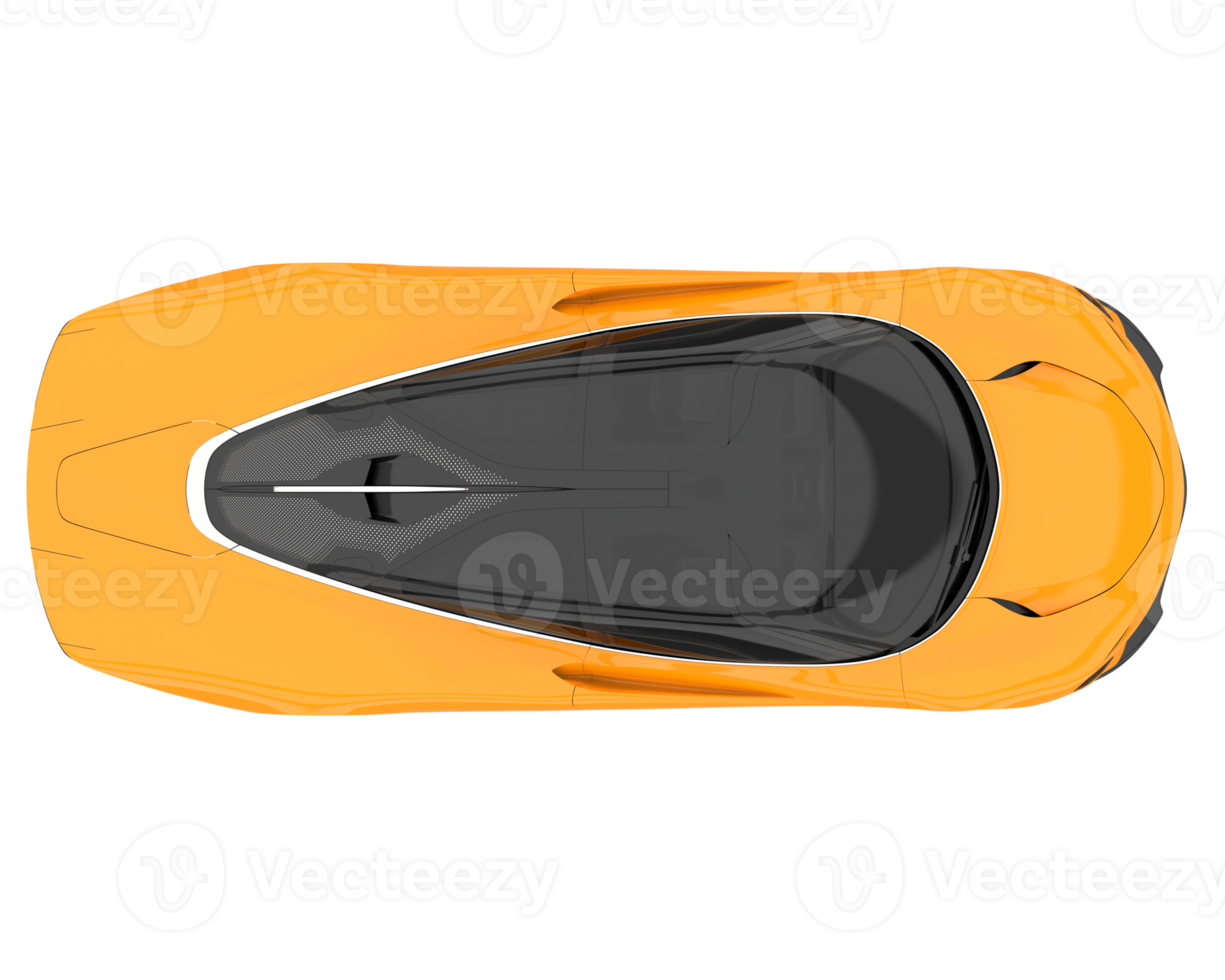 Sport car isolated on transparent background. 3d rendering - illustration png
