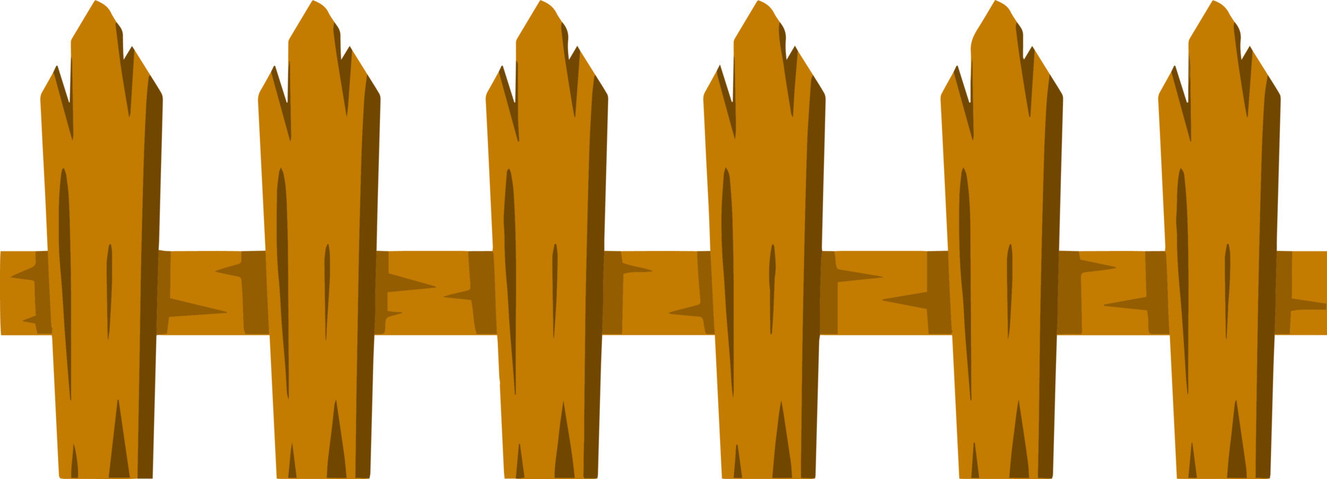 cartoon wooden fence