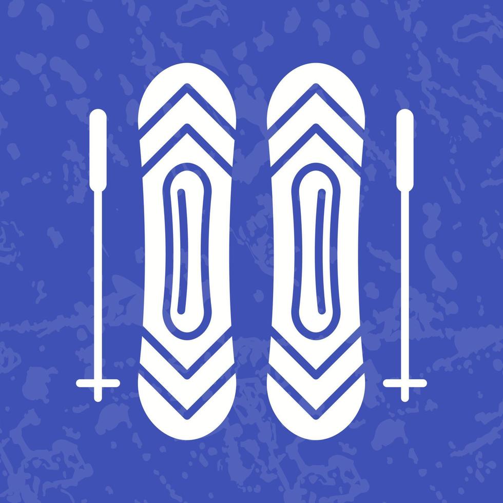 Ski Sticks Vector Icon